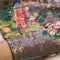 Pagoda In The Skies Printed Upholstery Fabric (Tobacco Brown)