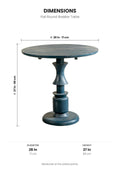 DINING TABLES Pali Round Brekker Table (Deep Blue)