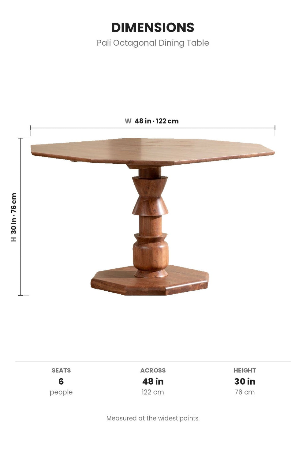 DINING TABLES Pali Octagonal Dining Table