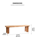 BENCHES Palisade Acacia Wood Bench