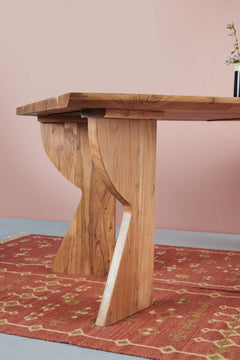 DINING TABLES Palisaded Acacia Wood Dining Table