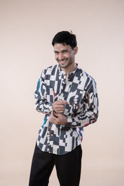 PALMYRAH FULL SLEEVE SHIRT  SHADOW GREY