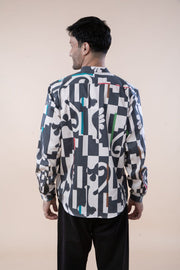 PALMYRAH FULL SLEEVE SHIRT  SHADOW GREY