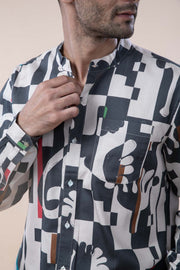 PALMYRAH FULL SLEEVE SHIRT  SHADOW GREY