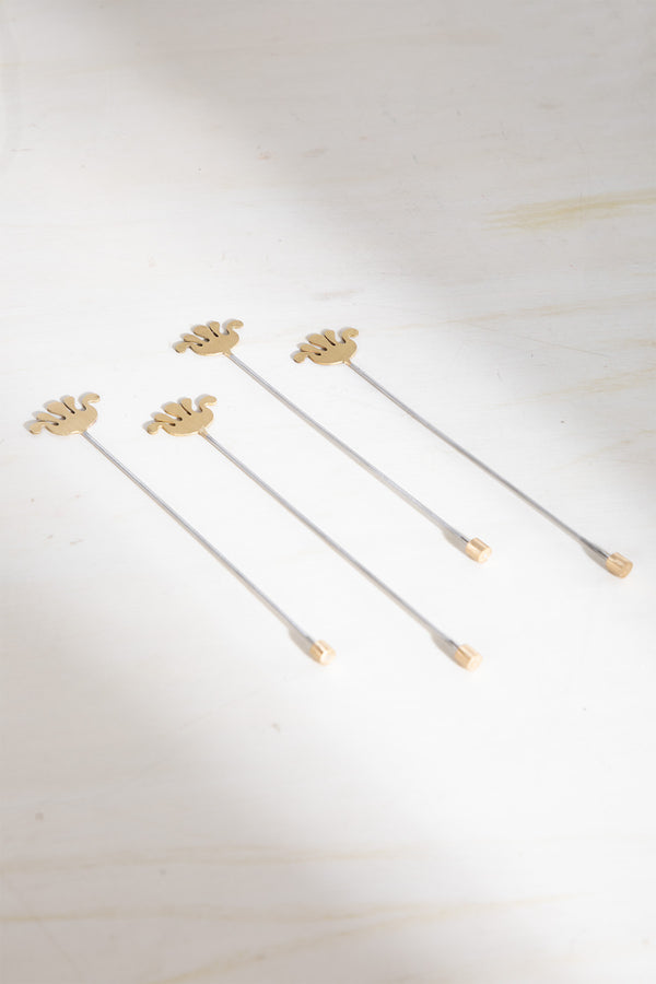 Palmyrah Leaf Stirrer (Set of 4)