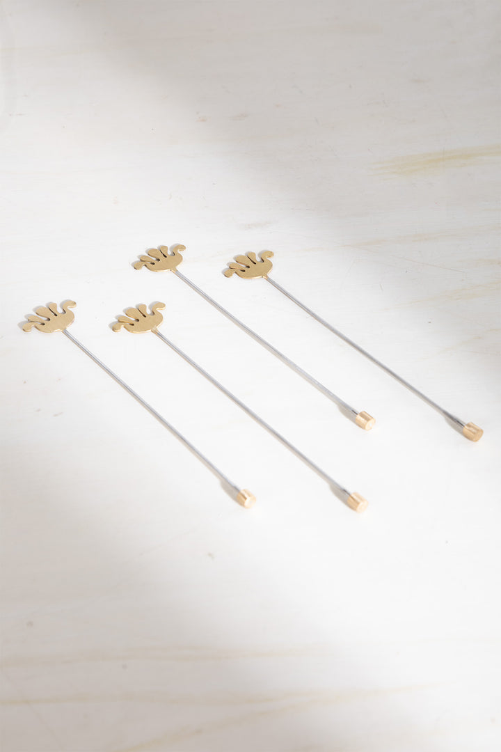 BAR TOOLS Palmyrah Leaf Stirrer (Set of 4)
