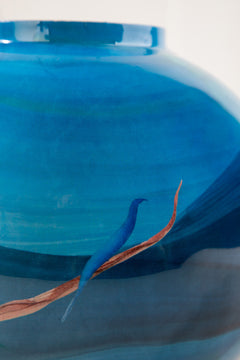 FLOWER VASES Pangong Lake Water Blue Vase