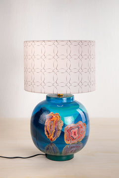 TABLE LAMPS Pangong Lake Water Blue Table Lamp