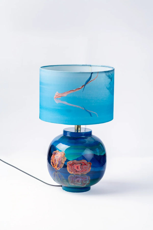 Pangong Lake Water Blue Table Lamp
