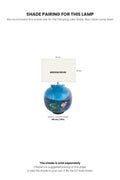 TABLE LAMPS Pangong Lake Water Blue Table Lamp