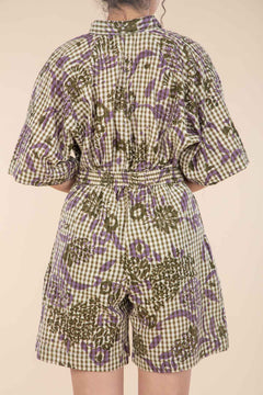 PARA PARA CHEQUERED SHORTS GUNGHO GREEN