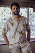 SHIRTS Temple Palm Camp Shirt (Parchment Beige)