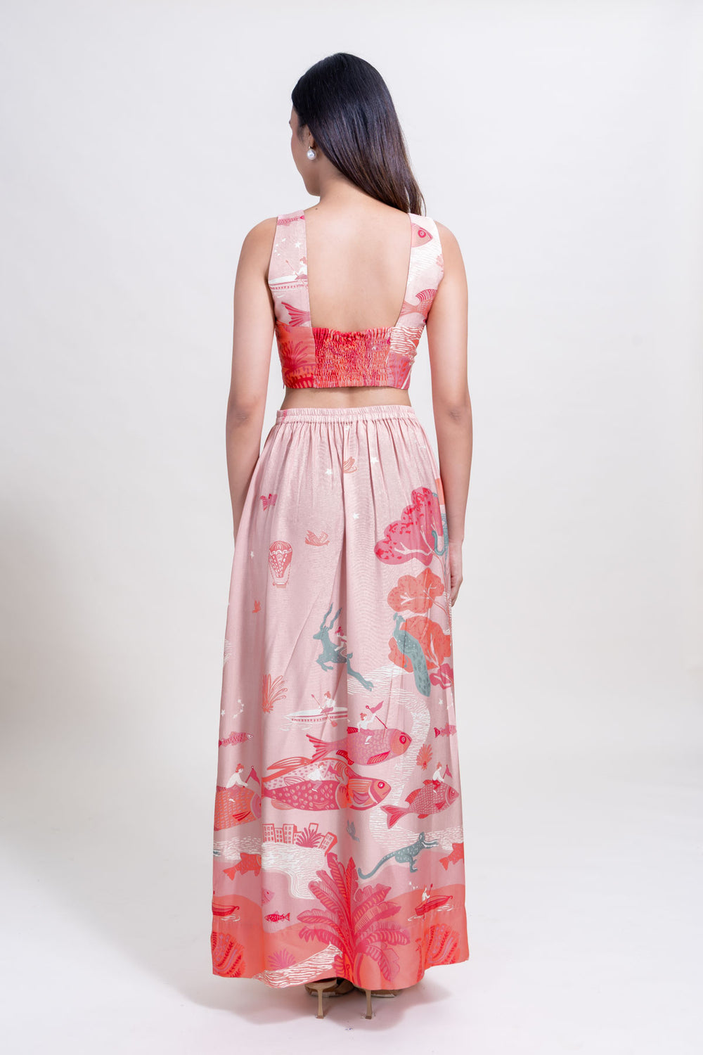 BOTTOMS Mindscape Gathered Skirt (Peach Haze)