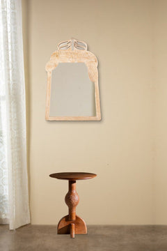 MIRRORS Peacock Wall Mirror (Bleached White)