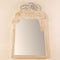 Peacock Wall Mirror (Bleached White)