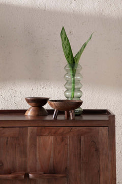 CABINETS Phase Acacia Wood Bar Cabinet
