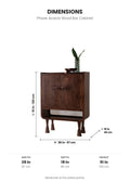 CABINETS Phase Acacia Wood Bar Cabinet