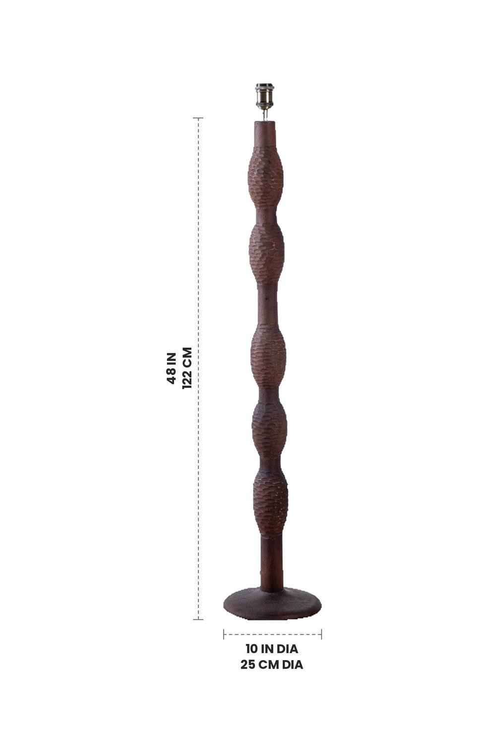 FLOOR LAMPS Pillar Floor Lamp (Walnut)