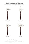 FLOOR LAMPS Pillar Floor Lamp (Walnut)