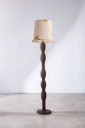 Lighting Bundle Pillar Floor Lamp with Temple Palms Ruffle Taper