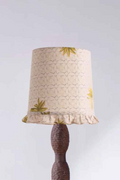 Lighting Bundle Pillar Floor Lamp with Temple Palms Ruffle Taper