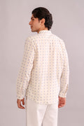 SHIRTS Pixel Nehru Shirt (Ecru)