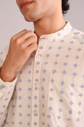SHIRTS Pixel Nehru Shirt (Ecru)