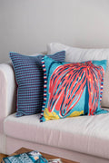 SOLID & TEXTURED CUSHIONS Code Shadow Plum Blue Cushion Cover (46 X 46 Cm)