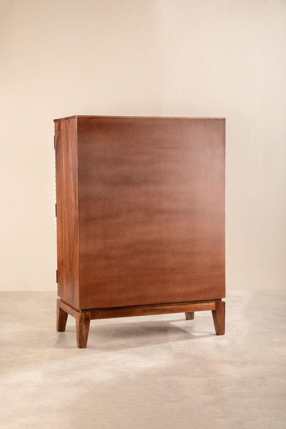Upholstered Bundle Pod Upholstered Cabinet in Dance of the Yalis Fabric
