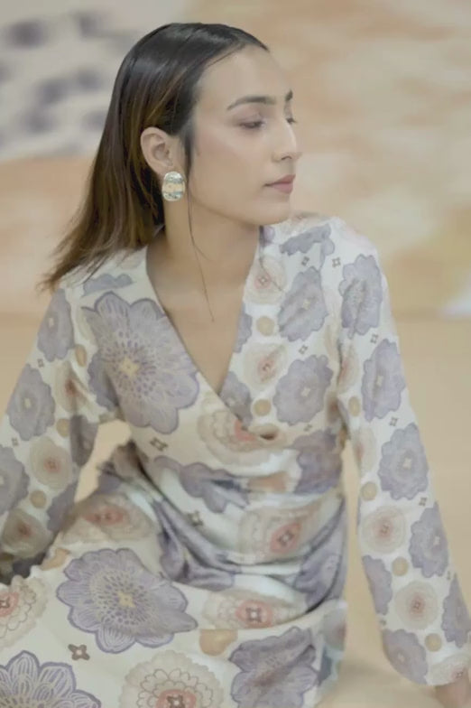 DRESSES Tuluka Wrap Dress (Shifting Lilac) — video