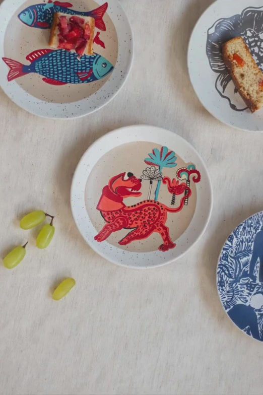 Dreamweaver Ceramic Snack Plate (Set Of 2)