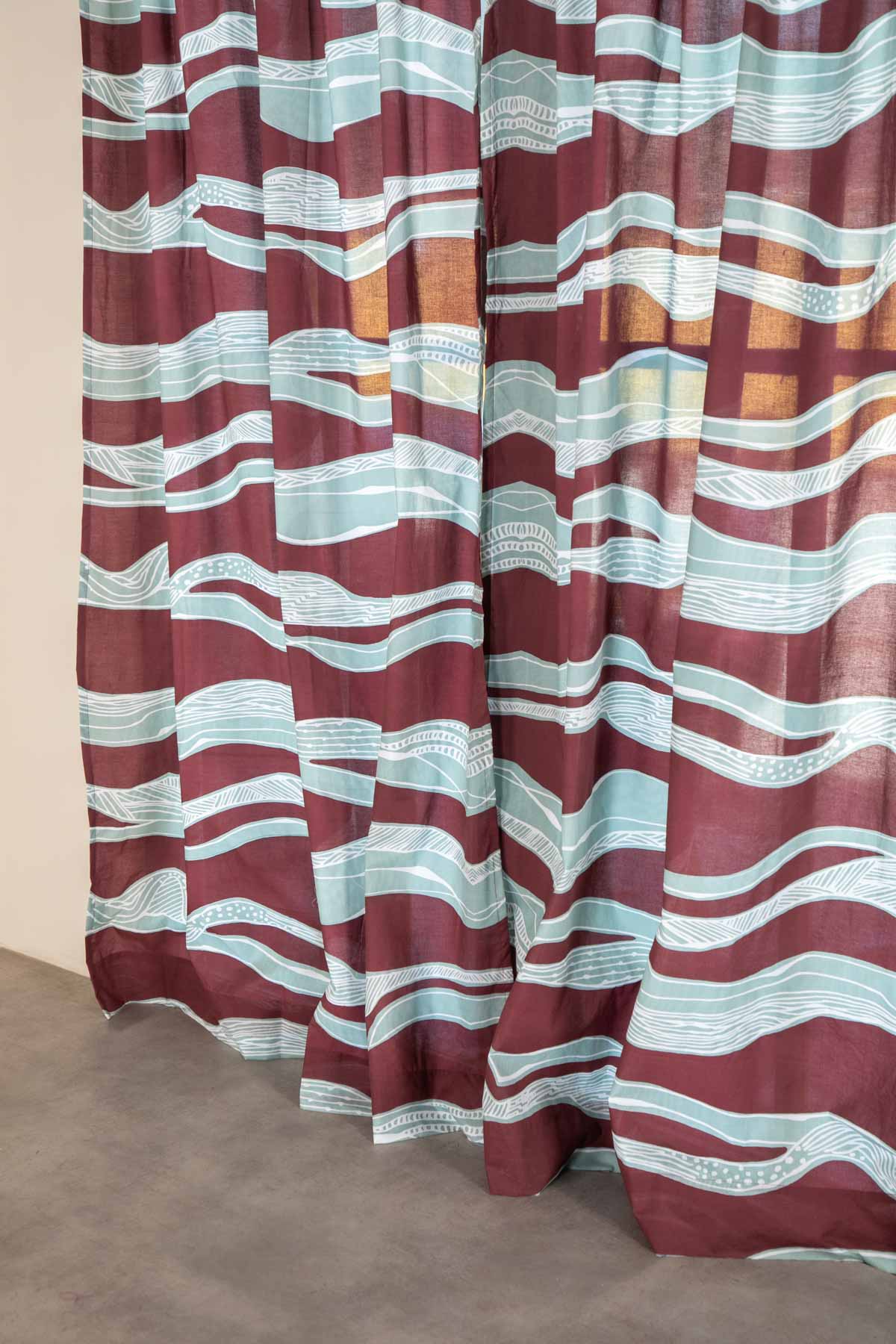 SWATCHES Puzzikoli Grape Sheer Fabric Swatch