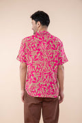 PUZZLE TREE RESORT SHIRT  MERLOT PINK