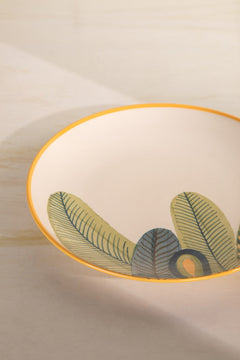 QUEMON DINNER PLATE LEAF GREEN