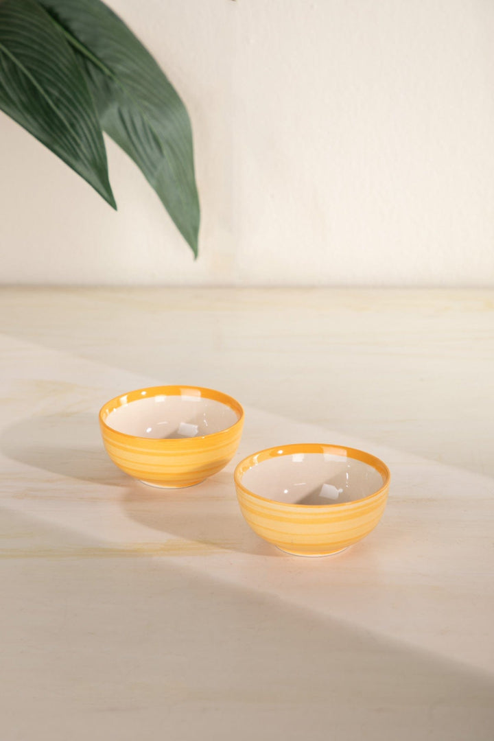 QUEMON KATORI (SET OF 2) LEAF GREEN