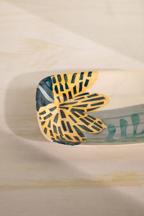 QUEMON NUT TRAY LEAF GREEN
