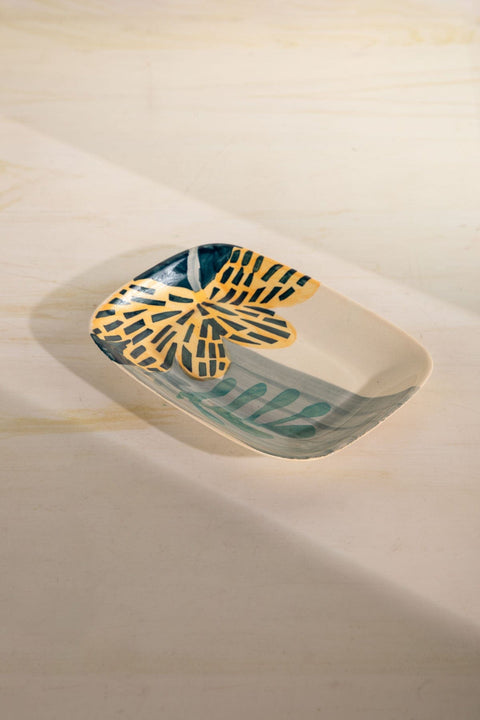 QUEMON NUT TRAY LEAF GREEN