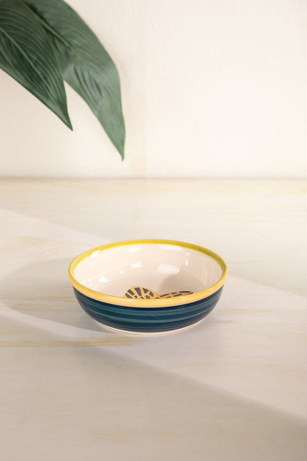 QUEMON PASTA BOWL LEAF GREEN