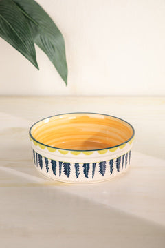 Quemon Ceramic Large Flat Serving Bowl