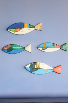 WALL ACCENTS Reefers Hand Painted Wall Decor