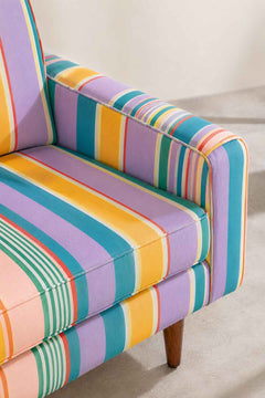 Upholstered Bundle Retro Button Down Sofa in Nu Happy Green Fabric