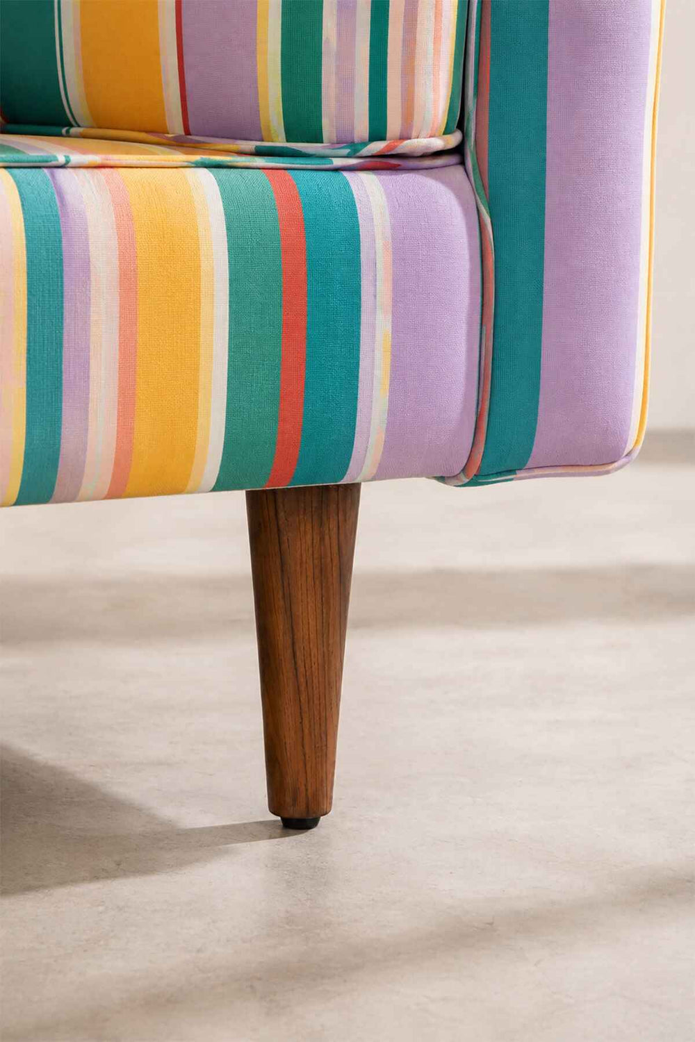 Upholstered Bundle Retro Button Down Sofa in Nu Happy Green Fabric