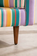 Upholstered Bundle Retro Button Down Sofa in Nu Happy Green Fabric