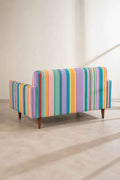 Upholstered Bundle Retro Button Down Sofa in Nu Happy Green Fabric