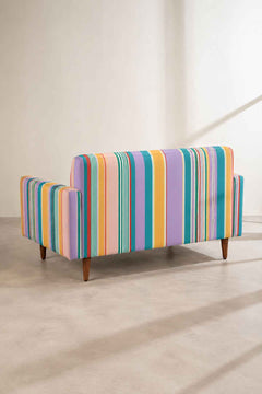 Upholstered Bundle Retro Button Down Sofa in Nu Happy Green Fabric