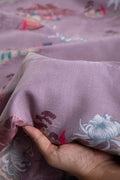 PRINT & PATTERN UPHOLSTERY FABRICS Riverfront Toile Printed Upholstery Fabric (Mauve Shadow)