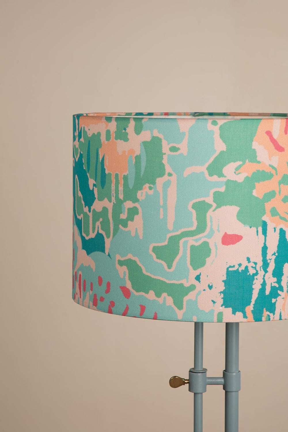 Rorschach Large Drum Lampshade (Emerald Green)
