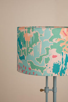 Rorschach Large Drum Lampshade (Emerald Green)