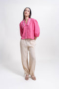TOPS Schiffli Blouse (Rose)