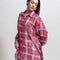 Trellis Floral Oversize Shirt (Rose)